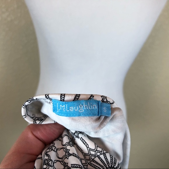 J. McLaughlin Blouse Shirt Top White Long Sleeve S - Picture 5 of 5